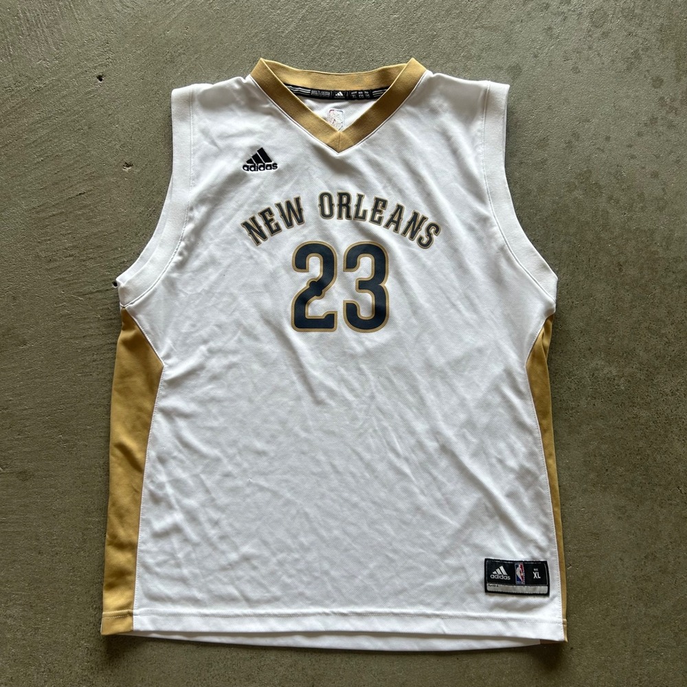 Adidas Anthony Davis New Orleans Pelicans Jersey Size XL White 23 NBA Basketball